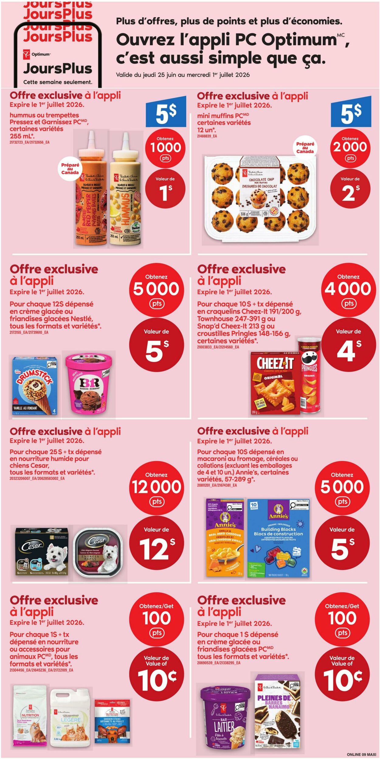 Circulaire Maxi 25.06.2026 - 01.07.2026