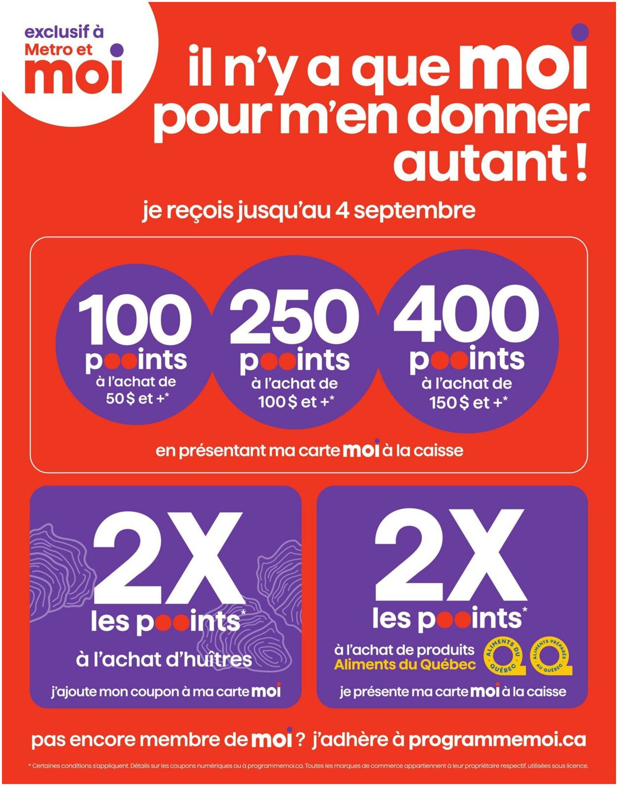 Circulaire Metro 29.08.2024 - 04.09.2024