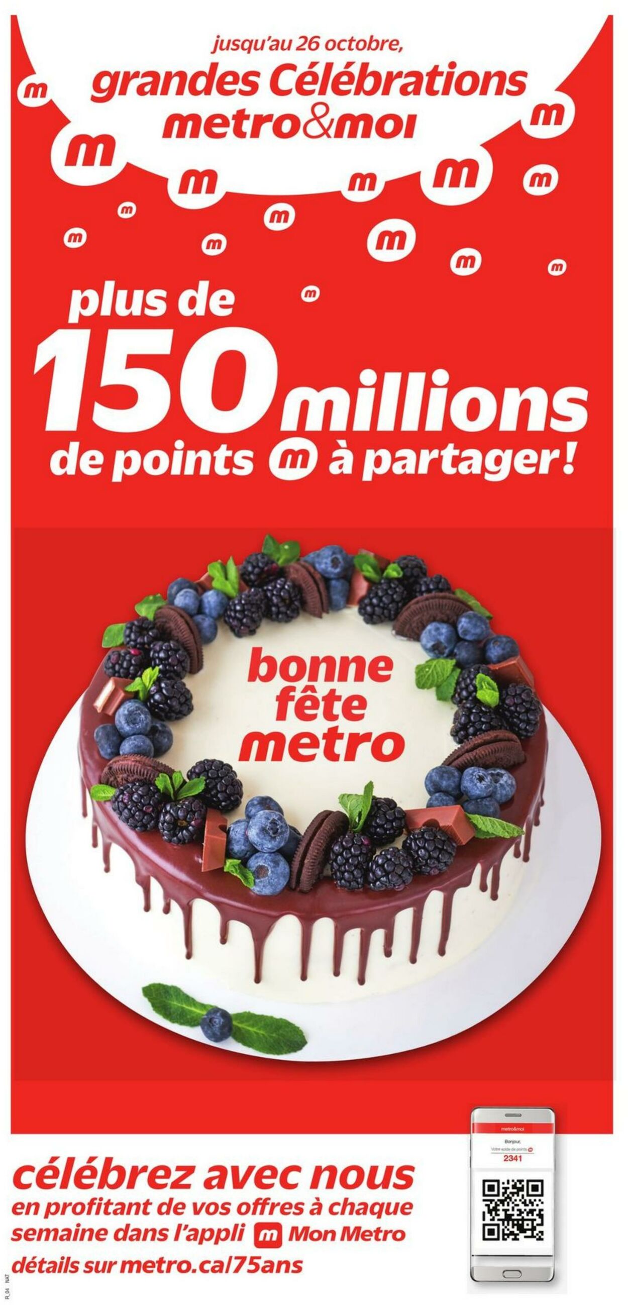 Circulaire Metro 29.09.2022 - 05.10.2022