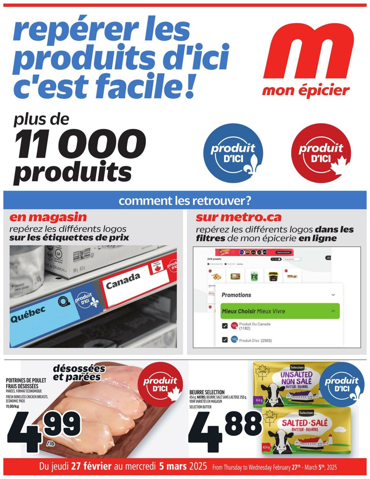 Circulaire Metro - repérer les produits d'ici c'est facile ! 27 févr. 2025 - 5 mars 2025