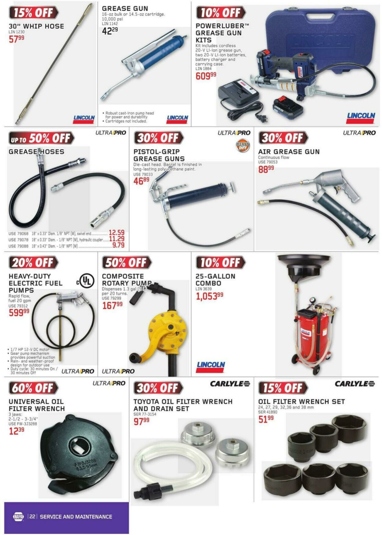 Circulaire NAPA Auto Parts 01.10.2023 - 31.12.2023