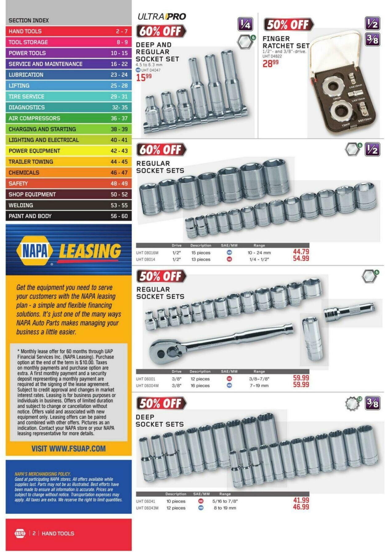 Circulaire NAPA Auto Parts 01.10.2023 - 31.12.2023