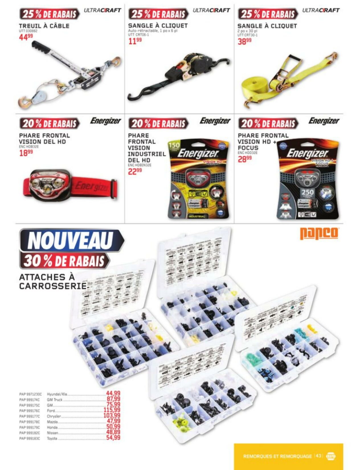 Circulaire NAPA Auto Parts 01.07.2023 - 30.09.2023