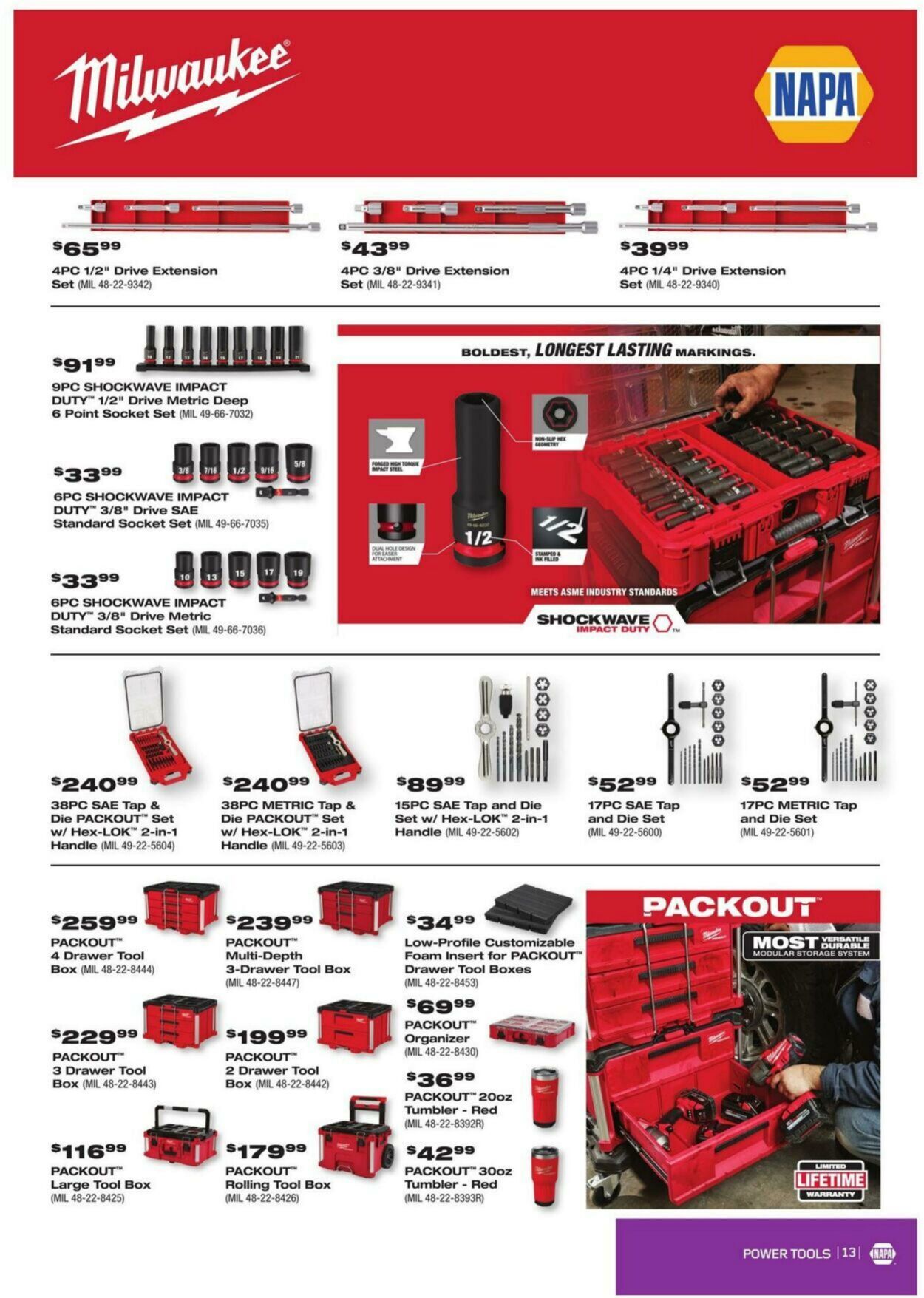 Circulaire NAPA Auto Parts 01.01.2024 - 31.03.2024