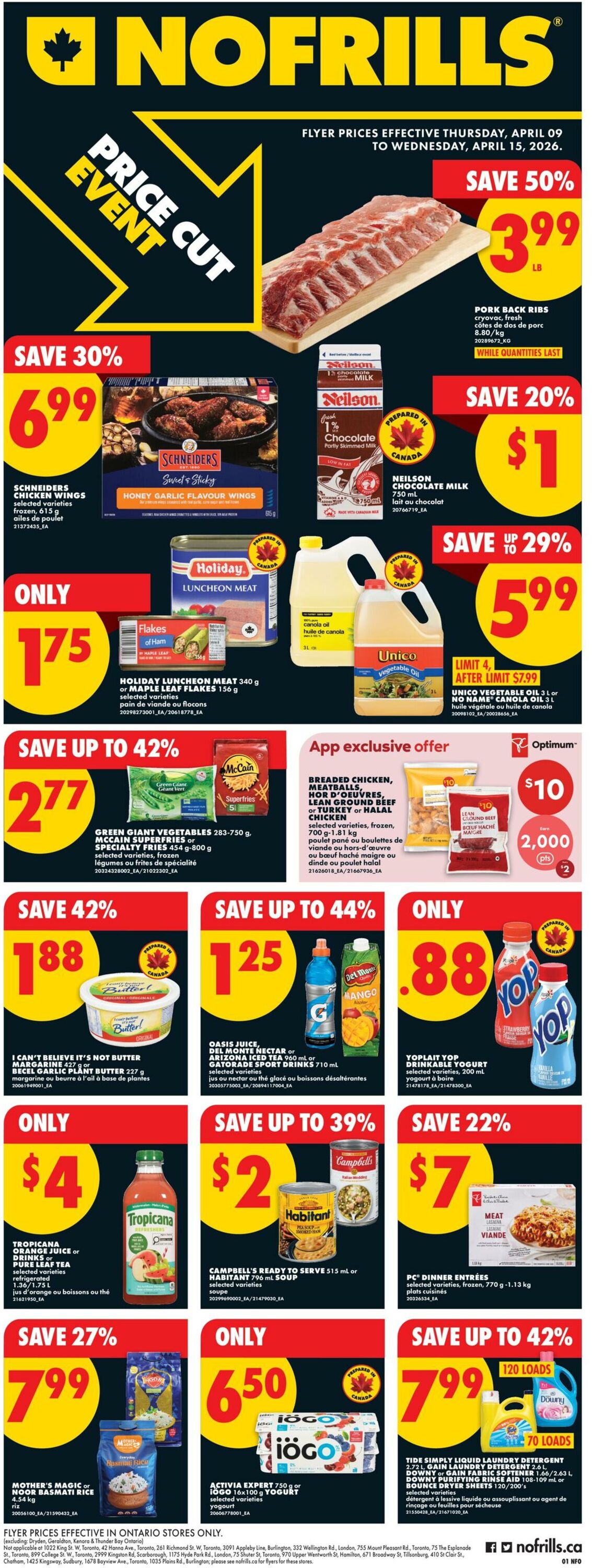 Circulaire No Frills 09.04.2026 - 15.04.2026