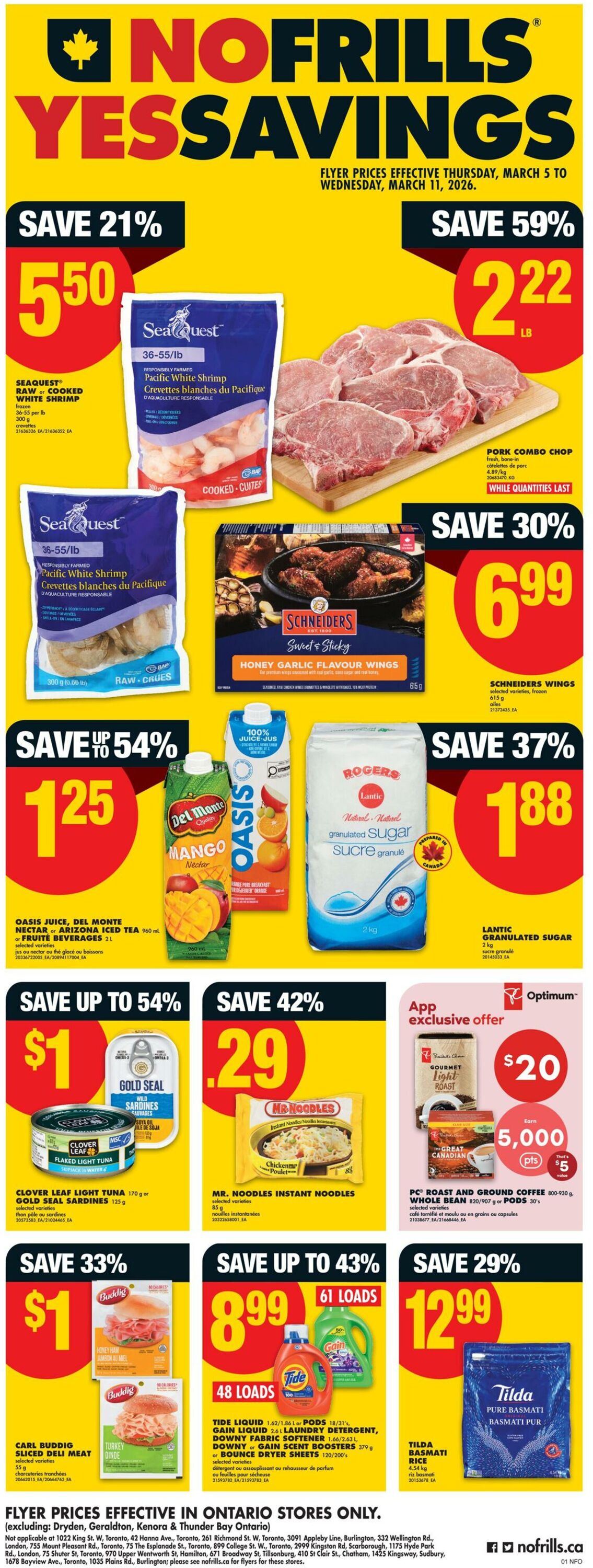 Circulaire No Frills 05.03.2026 - 11.03.2026