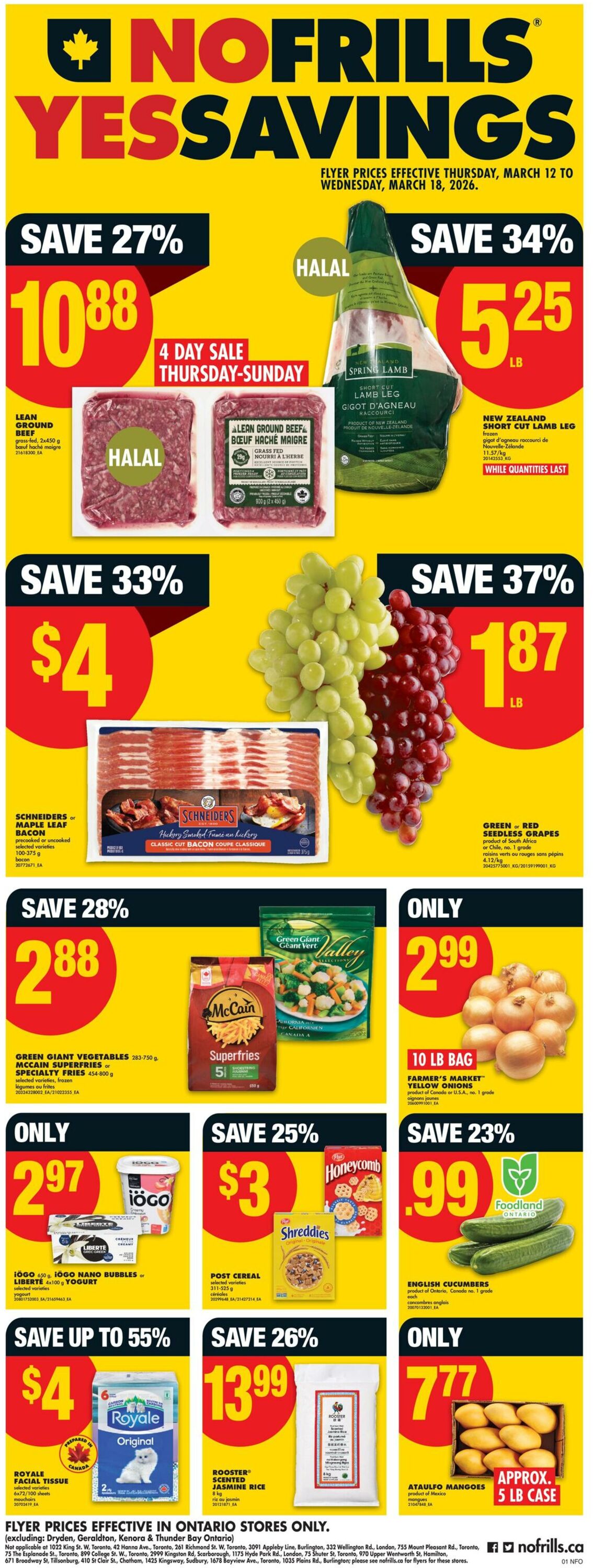 Circulaire No Frills 12.03.2026 - 18.03.2026