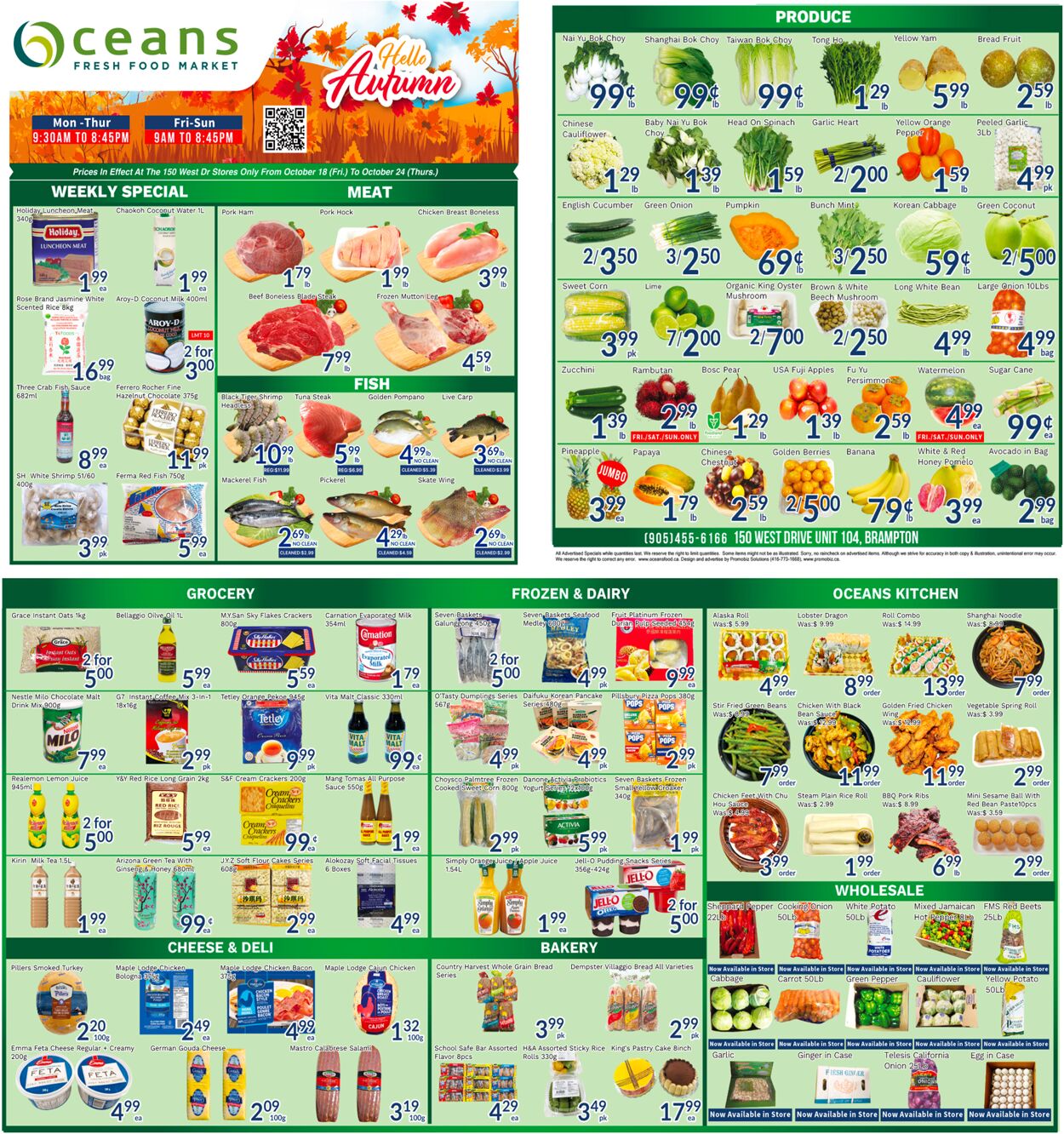 Circulaire Oceans Fresh Food Market 18.10.2024 - 24.10.2024