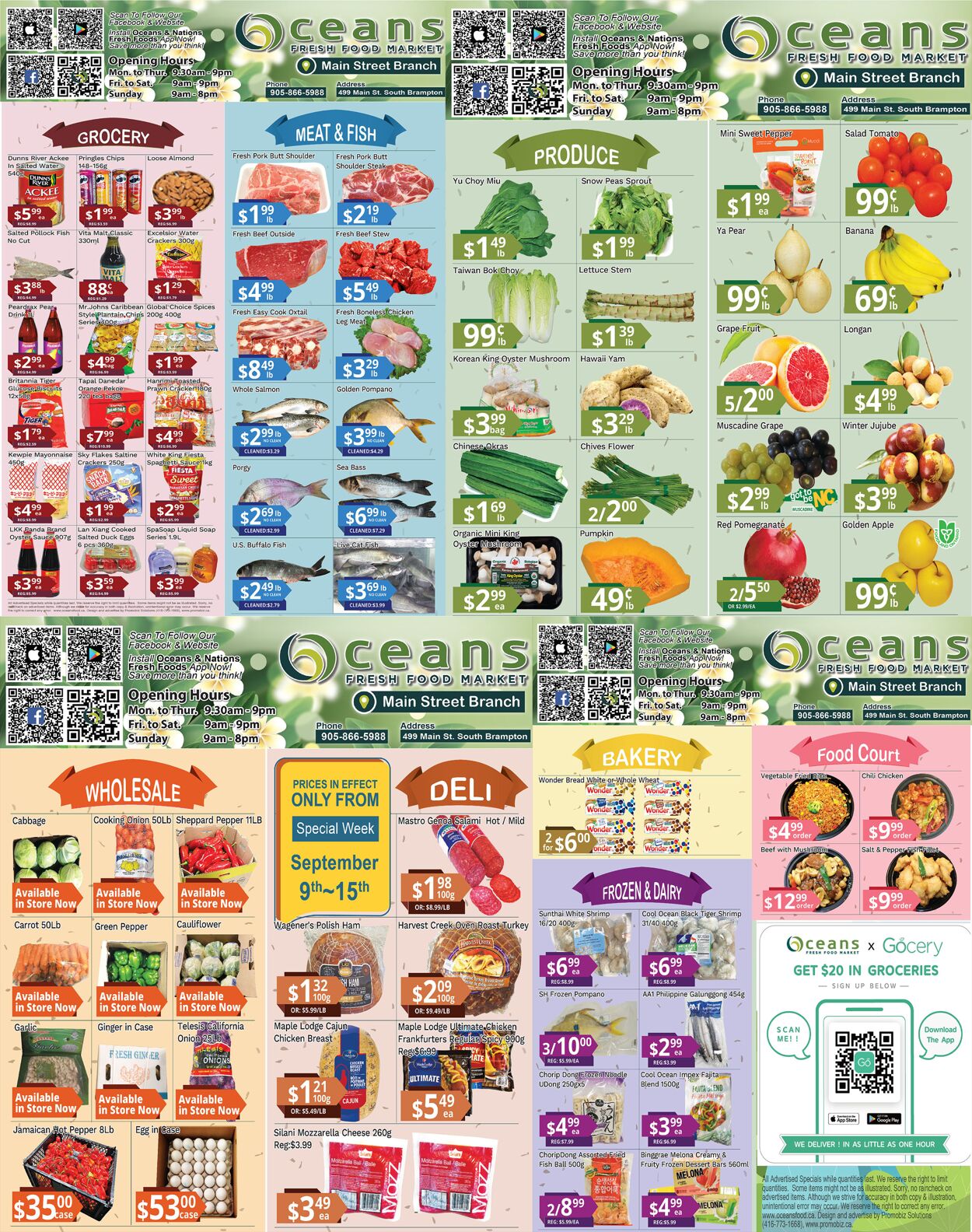 Circulaire Oceans Fresh Food Market 09.09.2022 - 15.09.2022