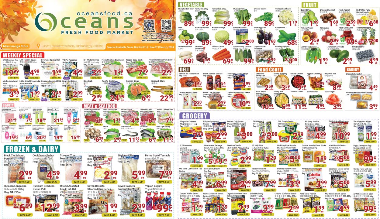 Circulaire Oceans Fresh Food Market 01.11.2024 - 07.11.2024