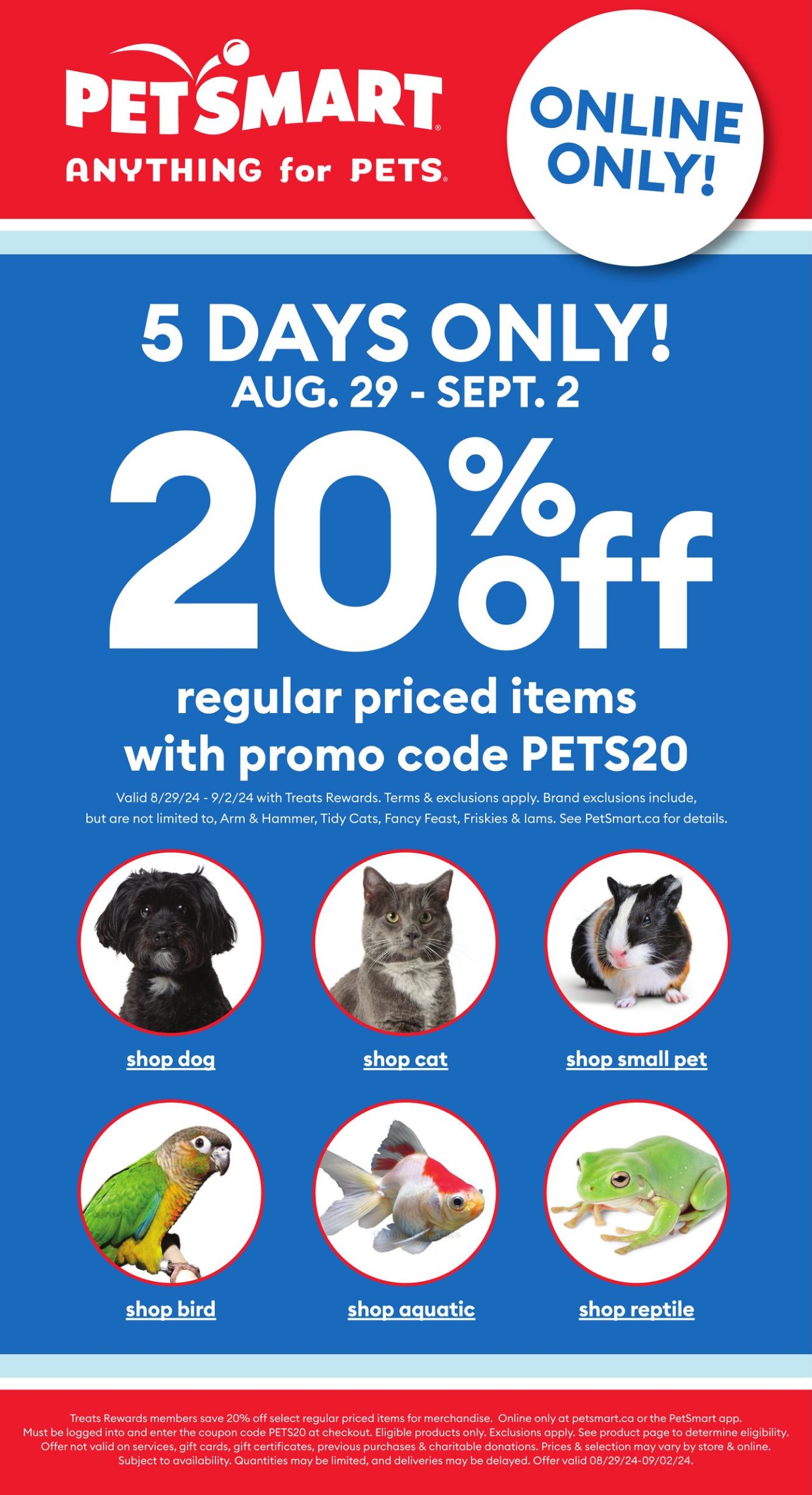 Circulaire PetSmart 29.08.2024 - 02.09.2024