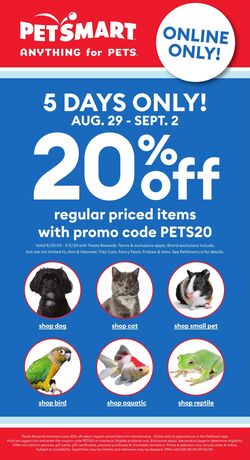 Circulaire PetSmart 30.09.2024 - 27.10.2024