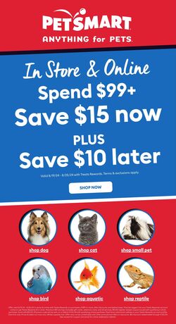 Circulaire PetSmart 30.09.2024 - 27.10.2024