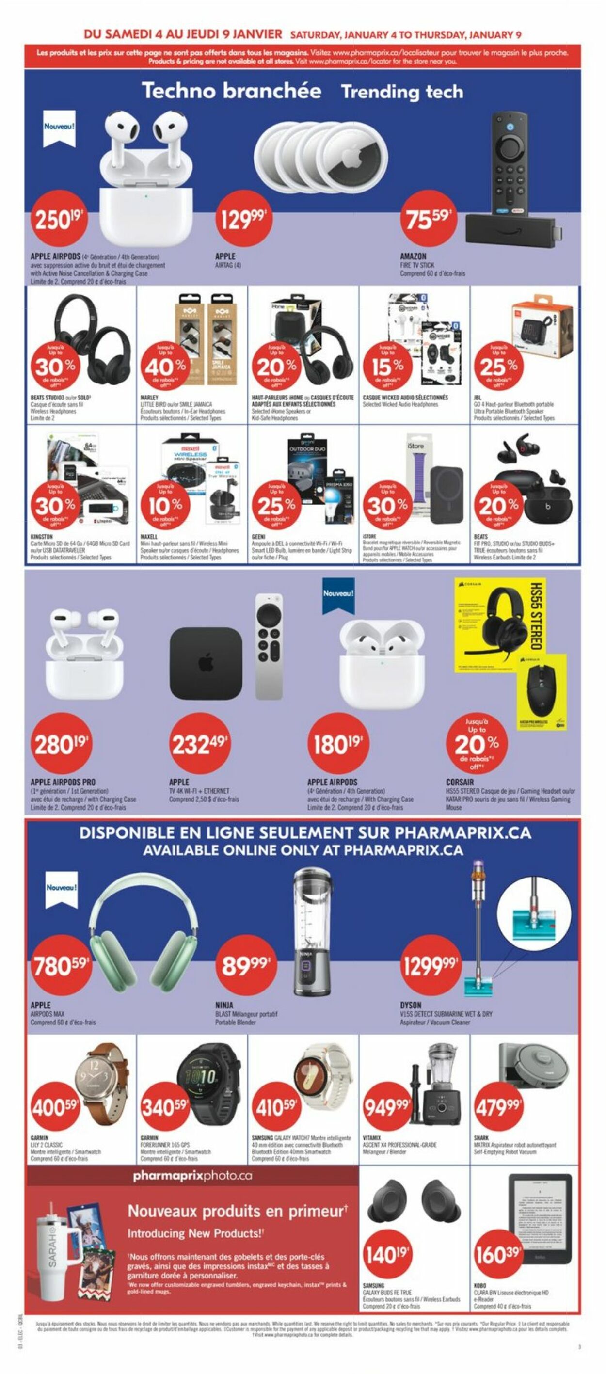 Circulaire Pharmaprix 04.01.2025 - 09.01.2025
