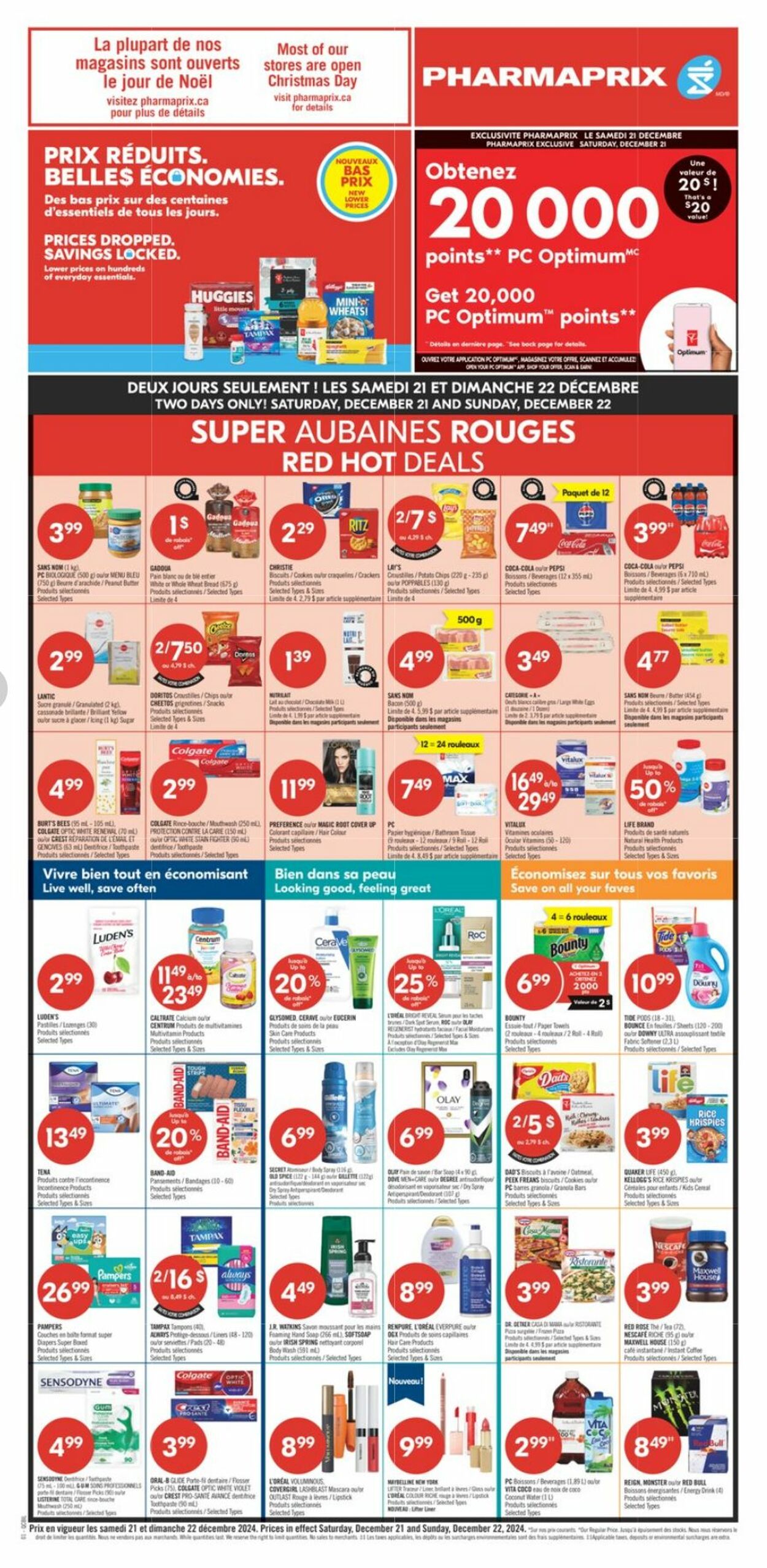 Circulaire Pharmaprix 21.12.2024 - 26.12.2024