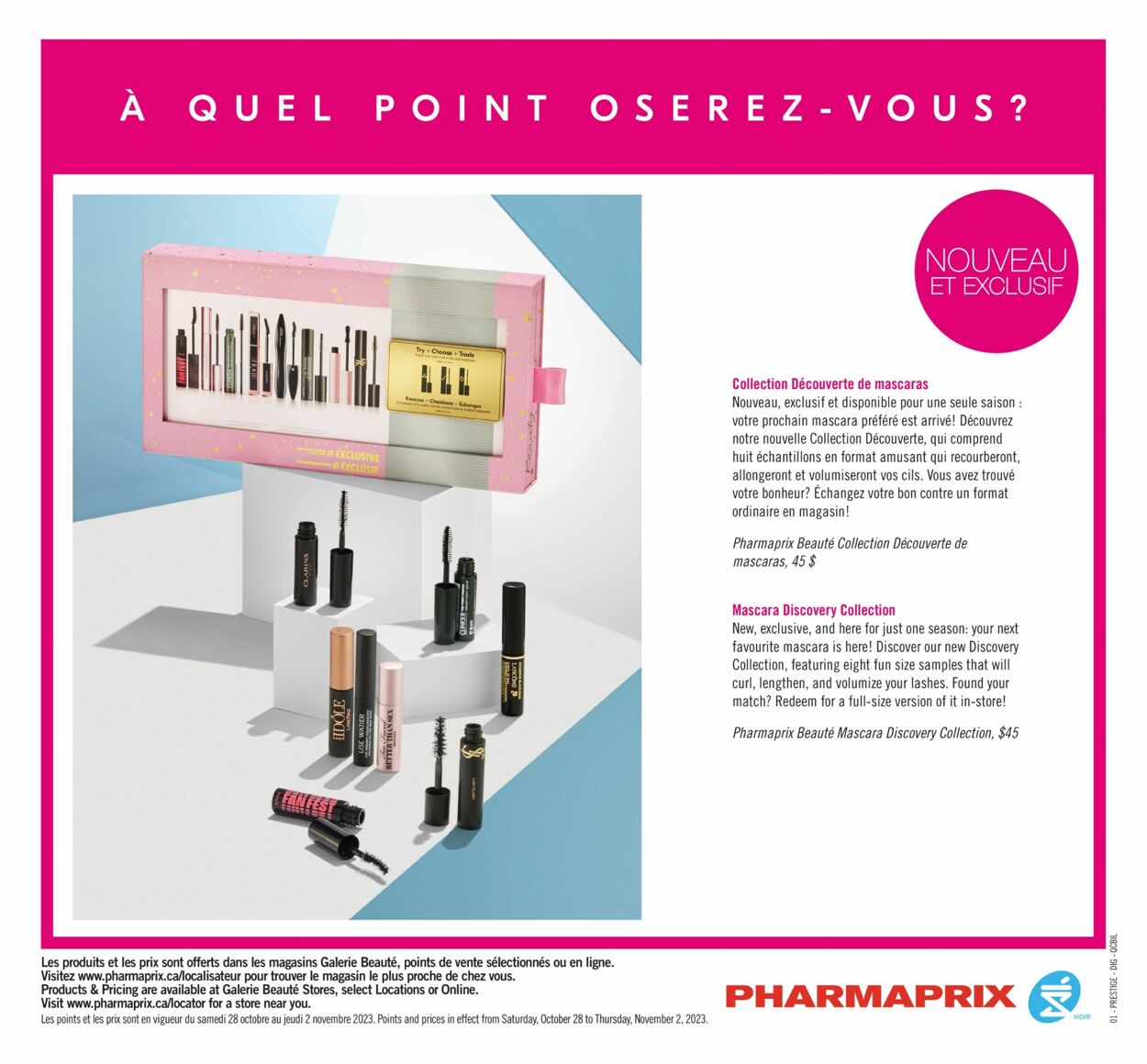 Circulaire Pharmaprix 28.10.2023 - 02.11.2023