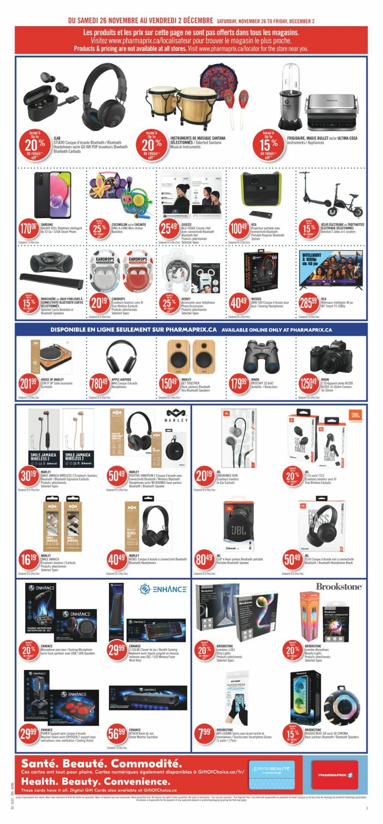 Circulaire Pharmaprix 26.11.2022 - 02.12.2022