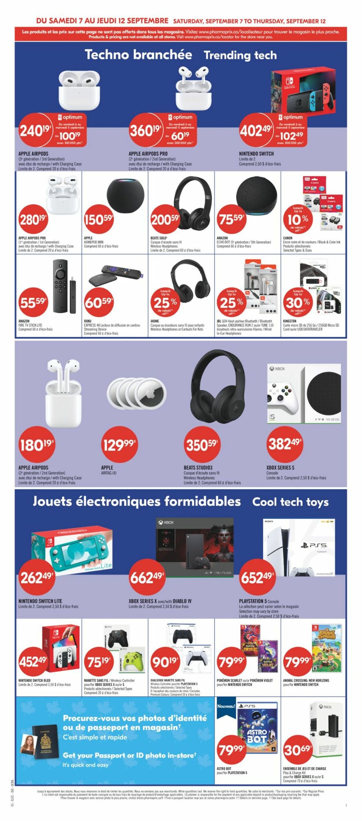 Circulaire Pharmaprix 07.09.2024 - 12.09.2024