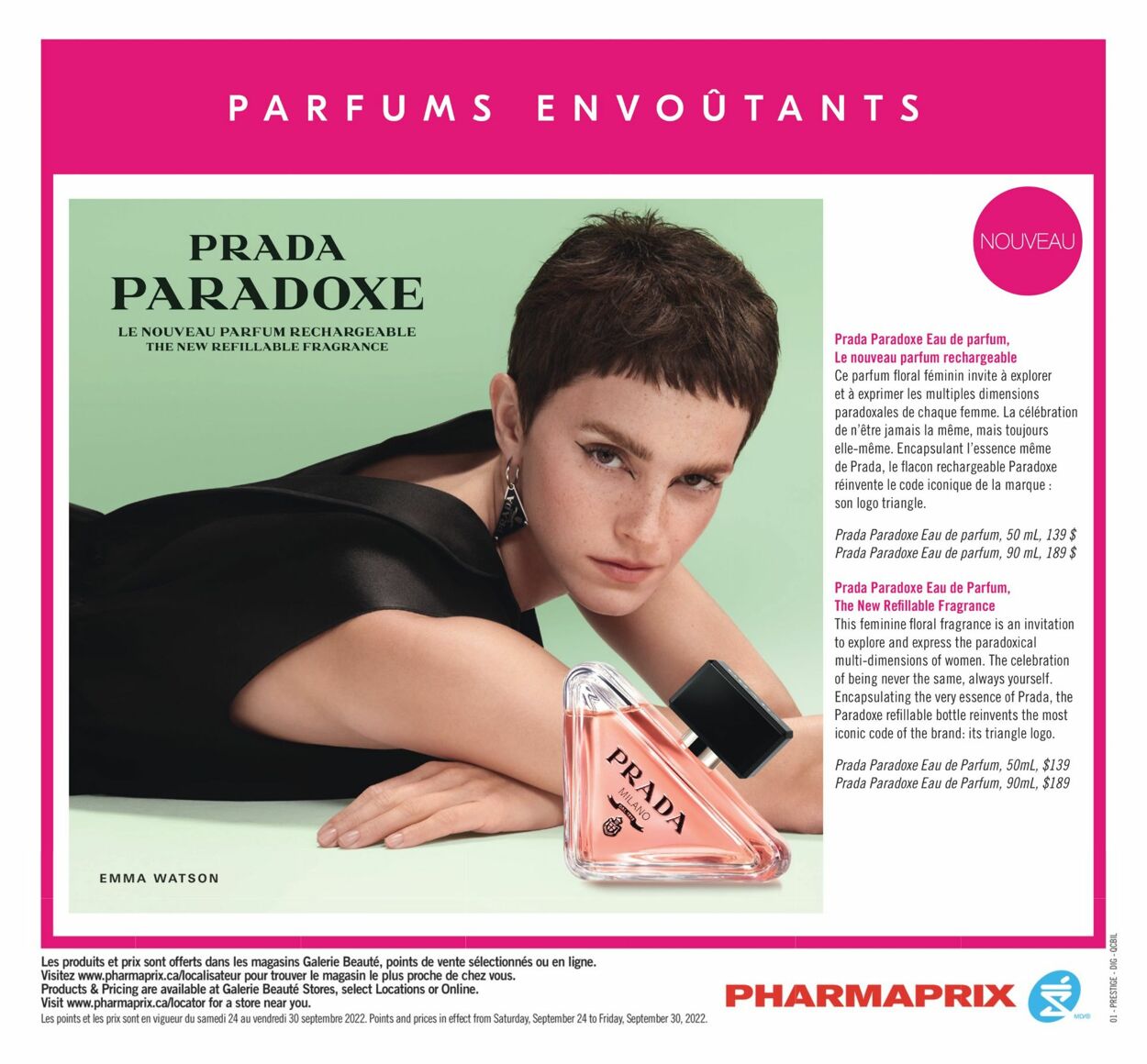 Circulaire Pharmaprix 24.09.2022 - 30.09.2022