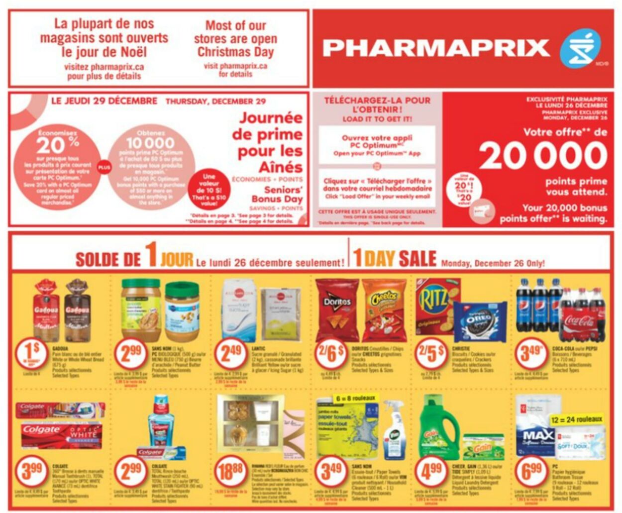 Circulaire Pharmaprix 26.12.2022 - 30.12.2022
