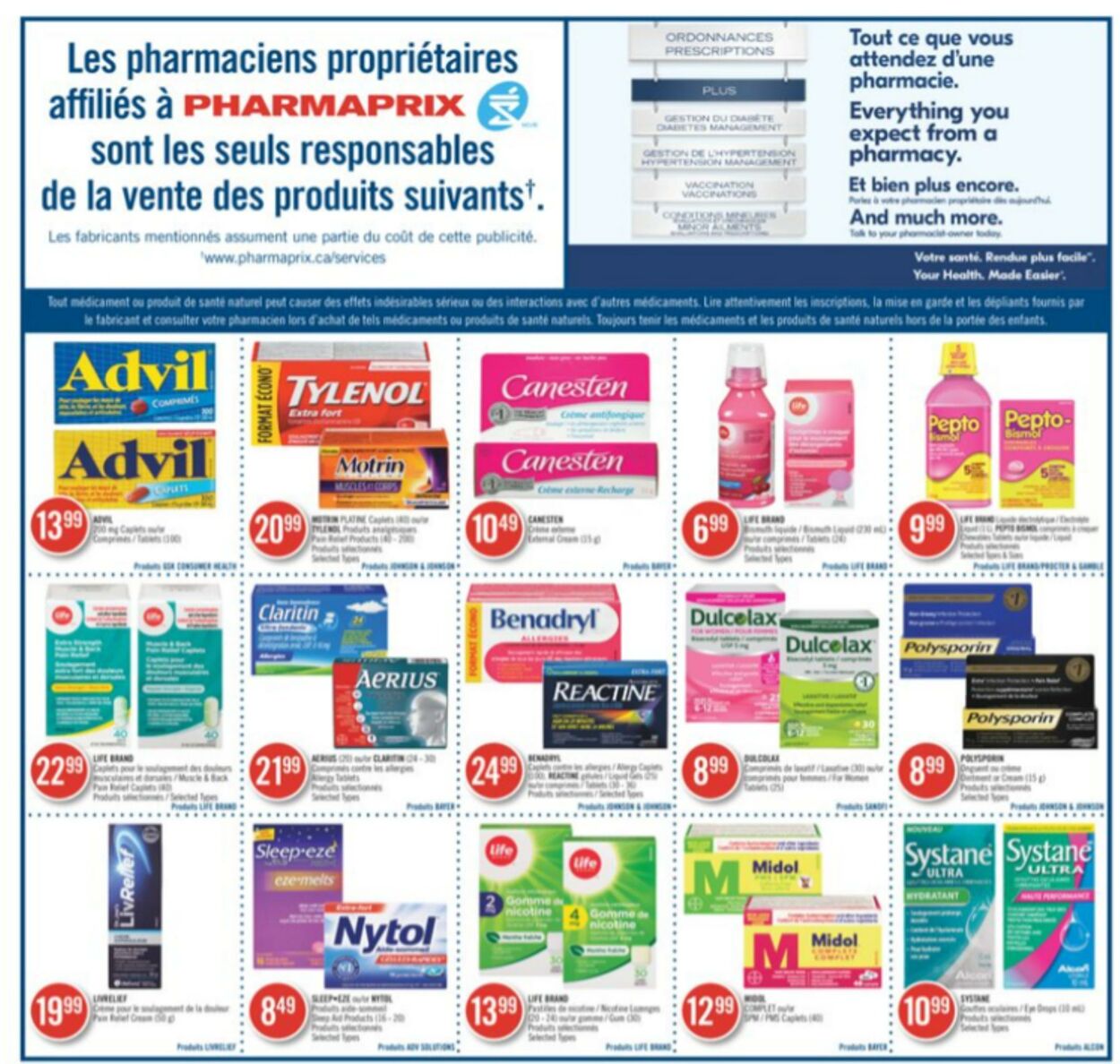 Circulaire Pharmaprix 26.12.2022 - 30.12.2022