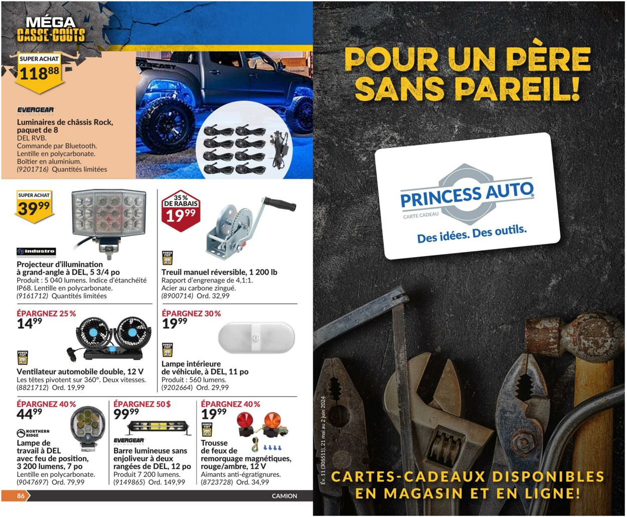 Circulaire Princess Auto 21.05.2024 - 02.06.2024