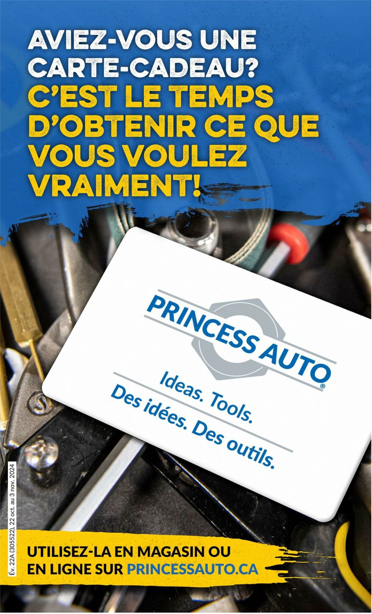 Circulaire Princess Auto 22.10.2024 - 03.11.2024