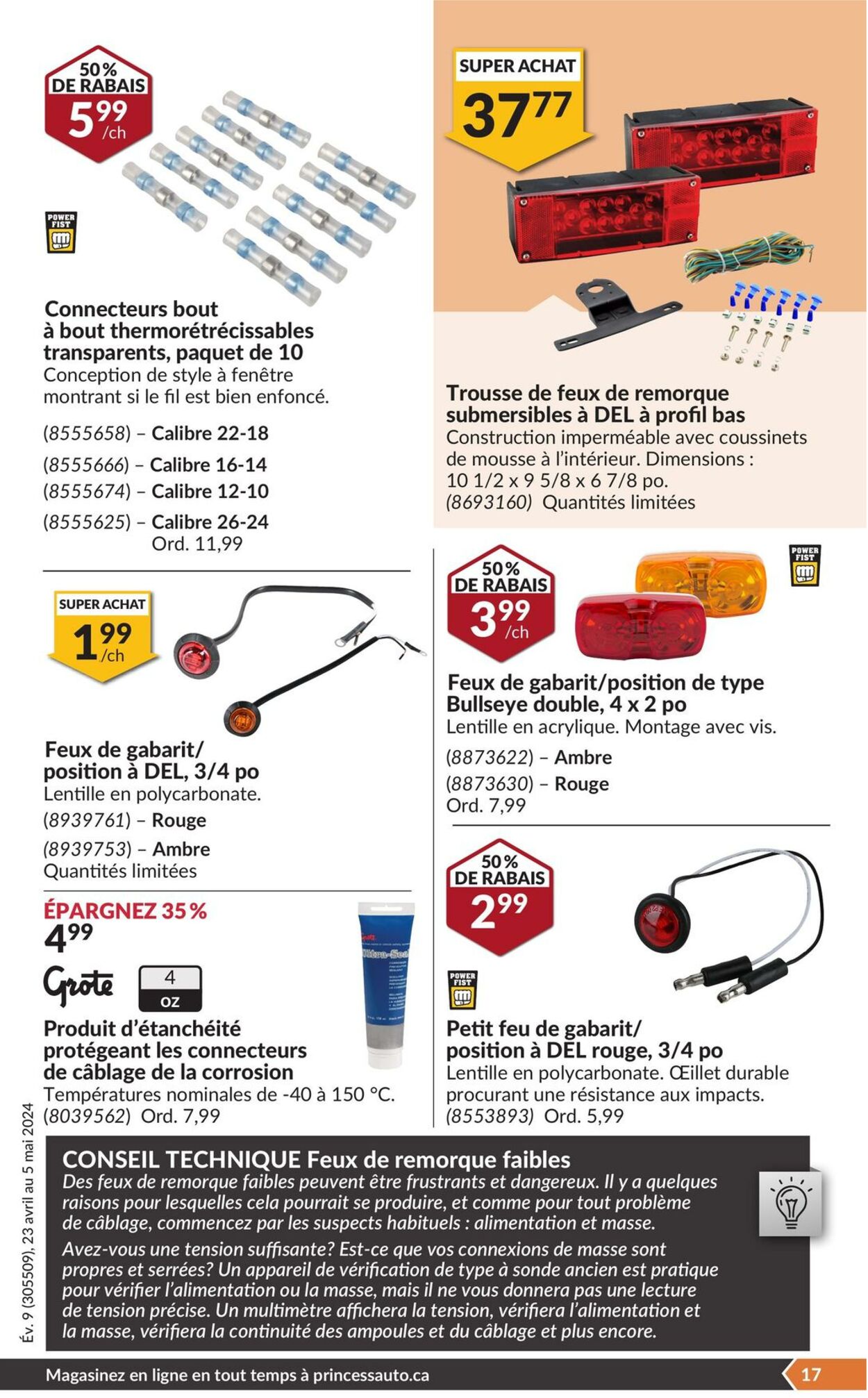 Circulaire Princess Auto 23.04.2024 - 05.05.2024