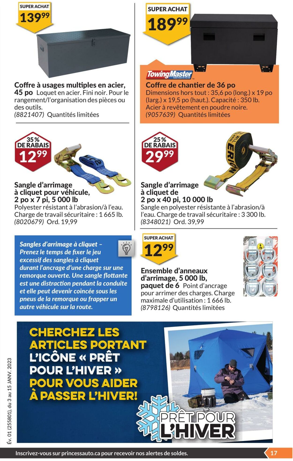 Circulaire Princess Auto 03.01.2023 - 15.01.2023