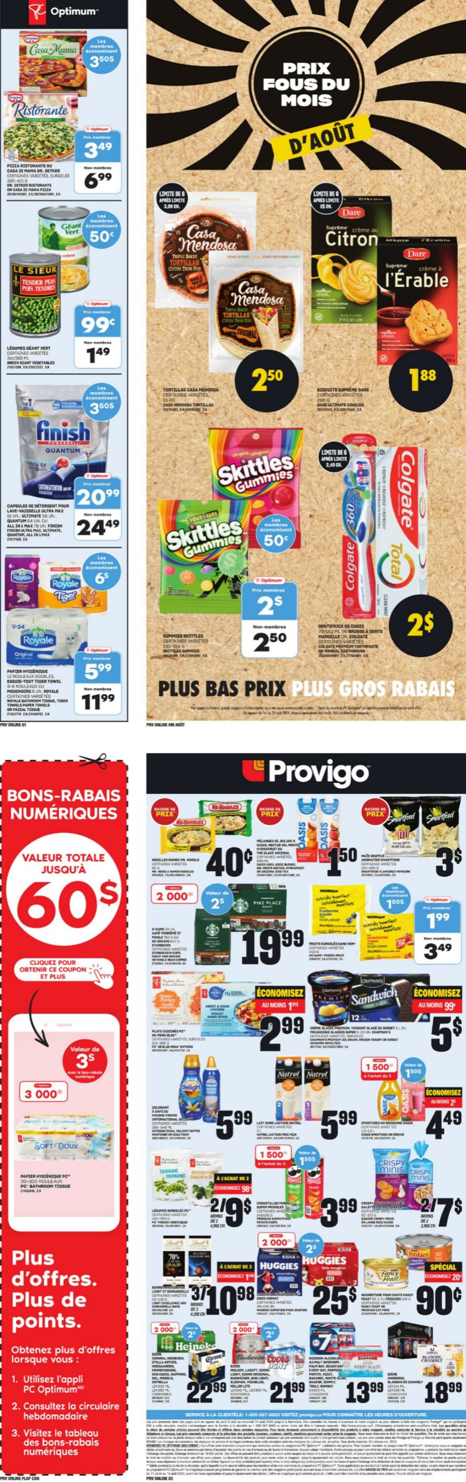 Circulaire Provigo 08.08.2024 - 15.08.2024