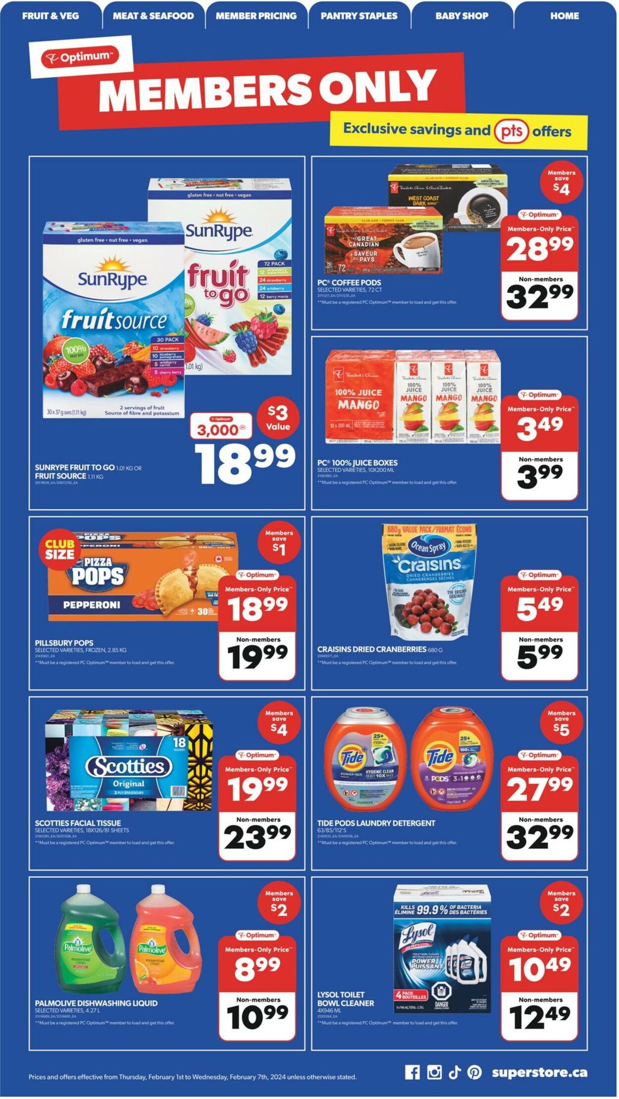 Circulaire Real Canadian Superstore 01.02.2024 - 07.02.2024