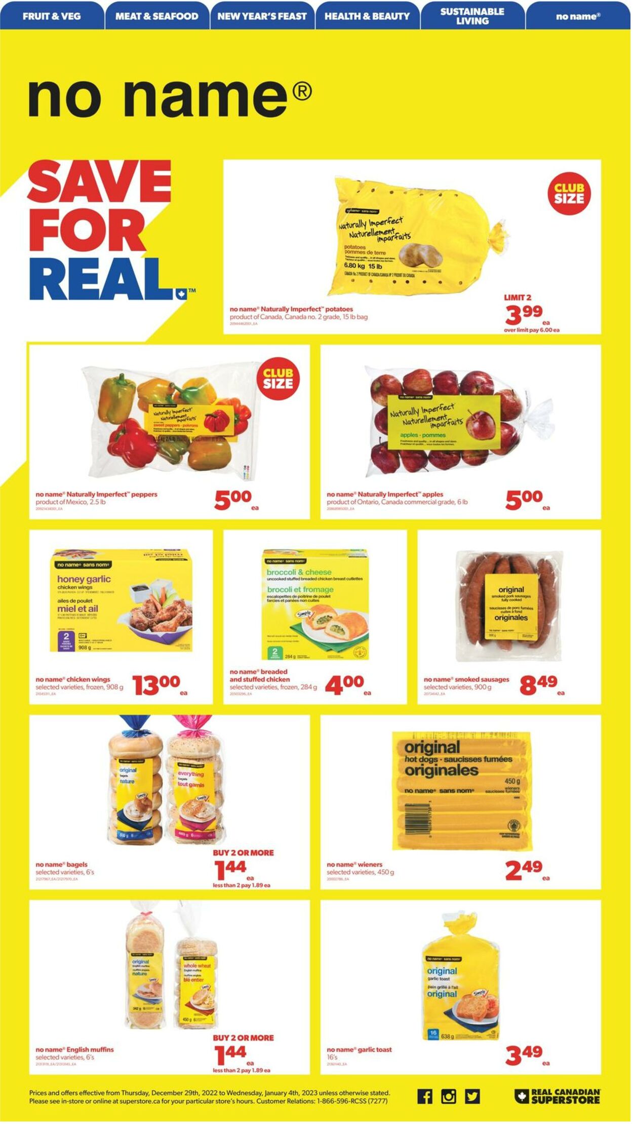 Circulaire Real Canadian Superstore 29.12.2022 - 04.01.2023