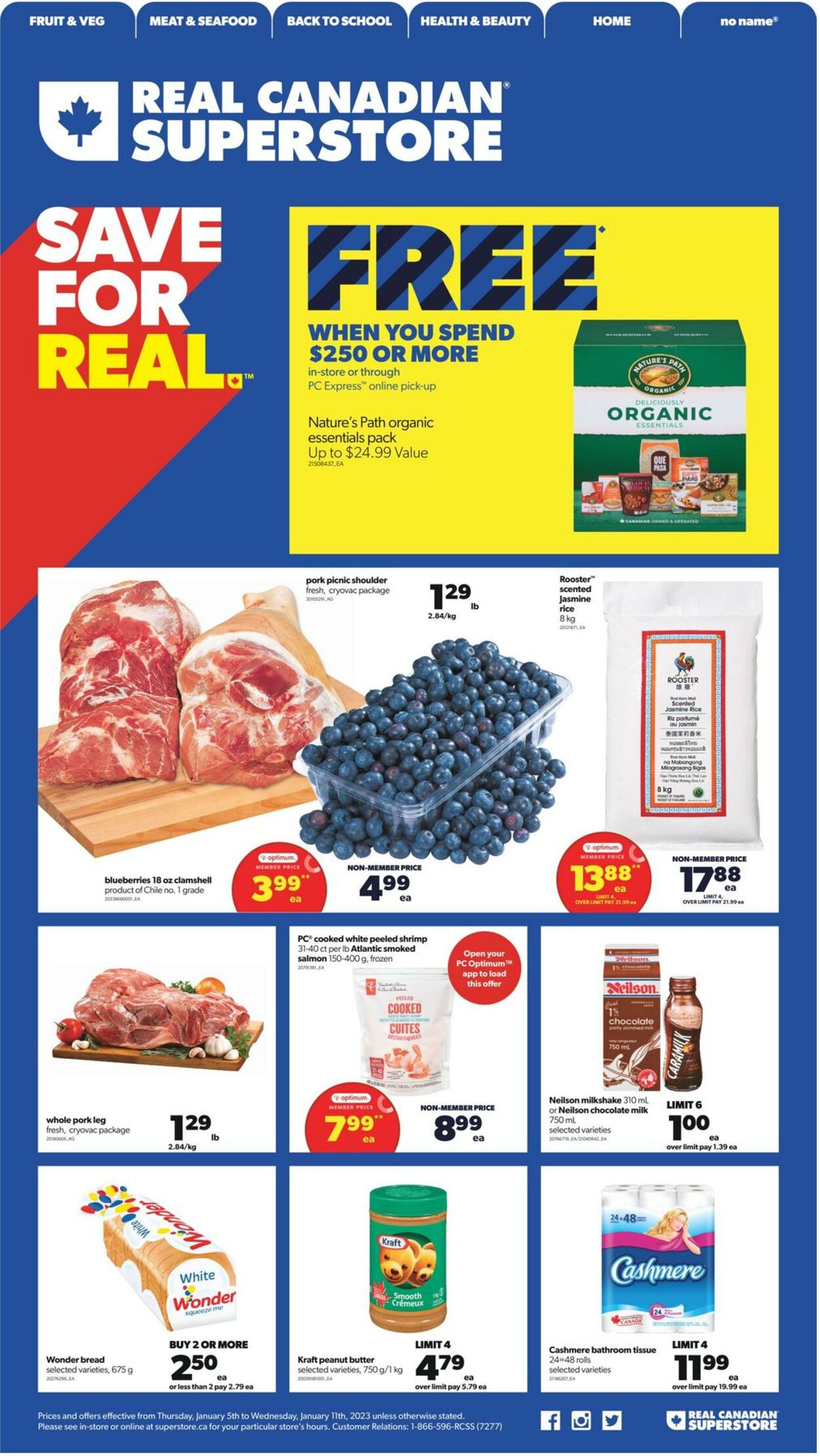 Circulaire Real Canadian Superstore 05.01.2023 - 11.01.2023