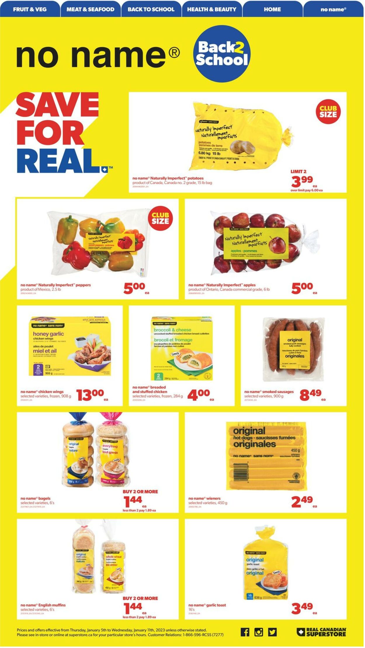 Circulaire Real Canadian Superstore 05.01.2023 - 11.01.2023