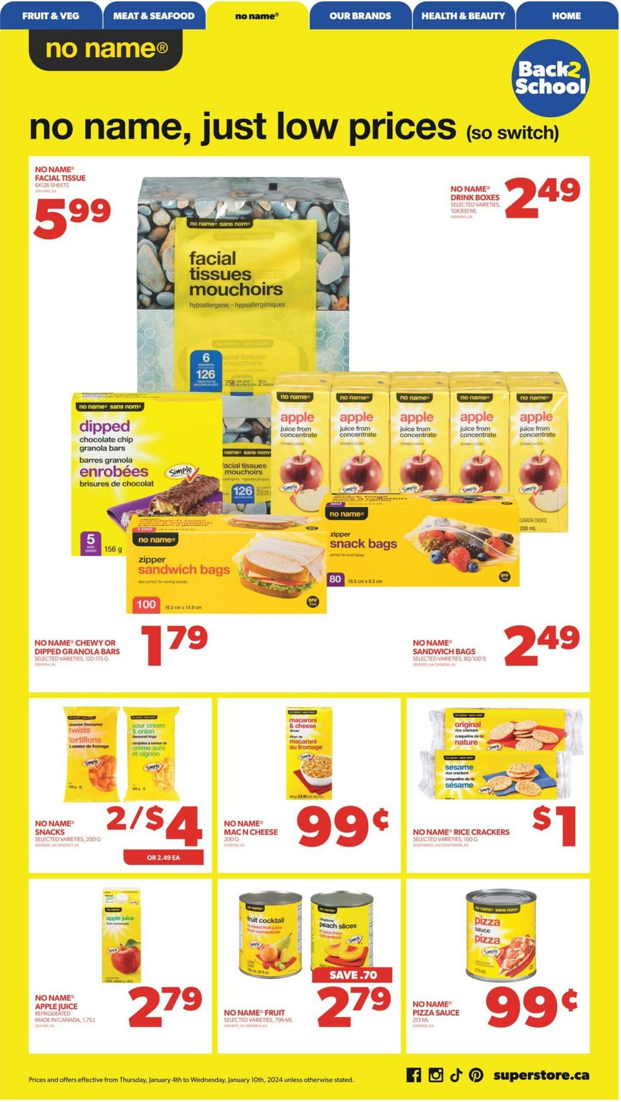 Circulaire Real Canadian Superstore 04.01.2024 - 10.01.2024