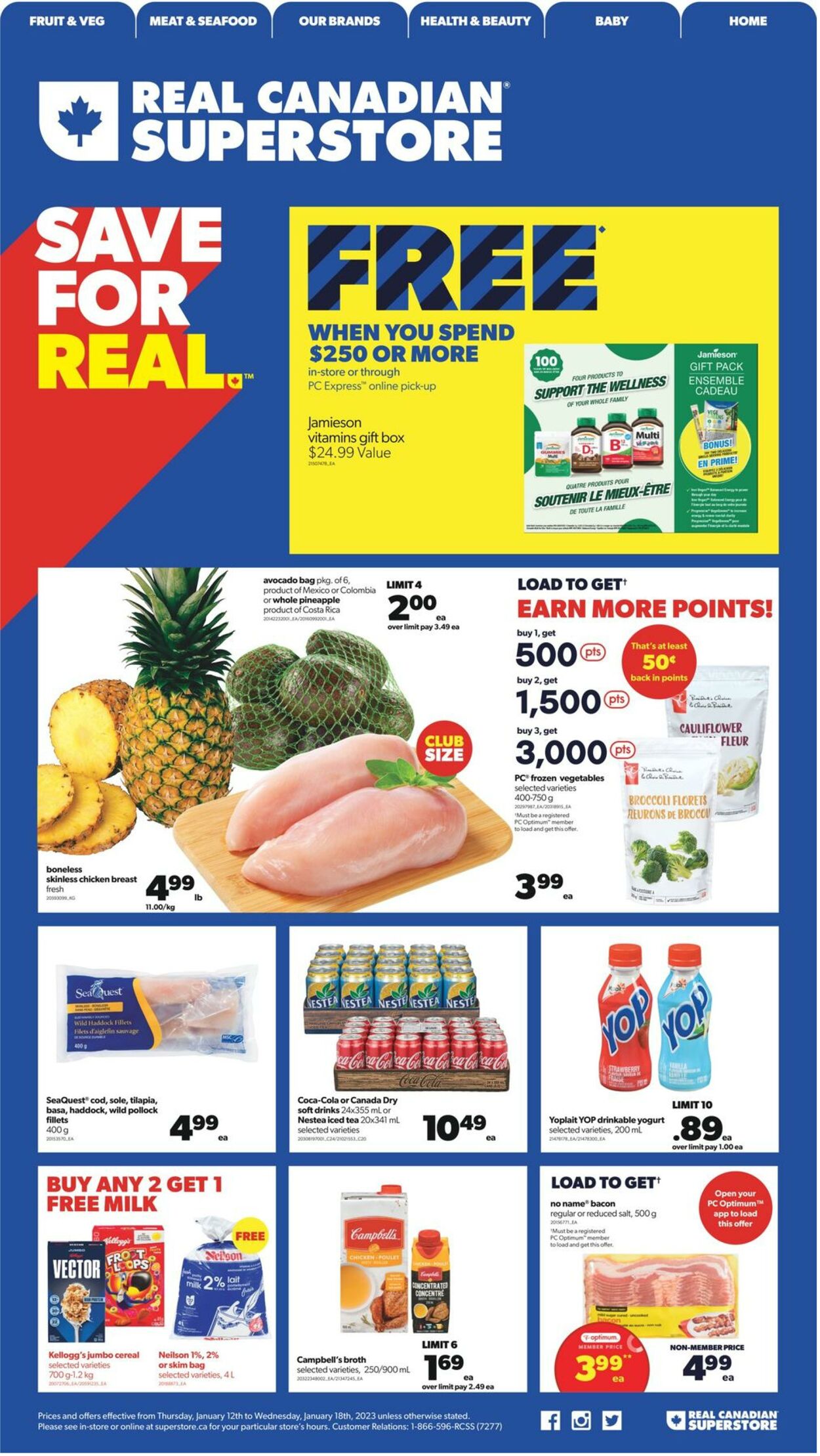 Circulaire Real Canadian Superstore 12.01.2023 - 18.01.2023