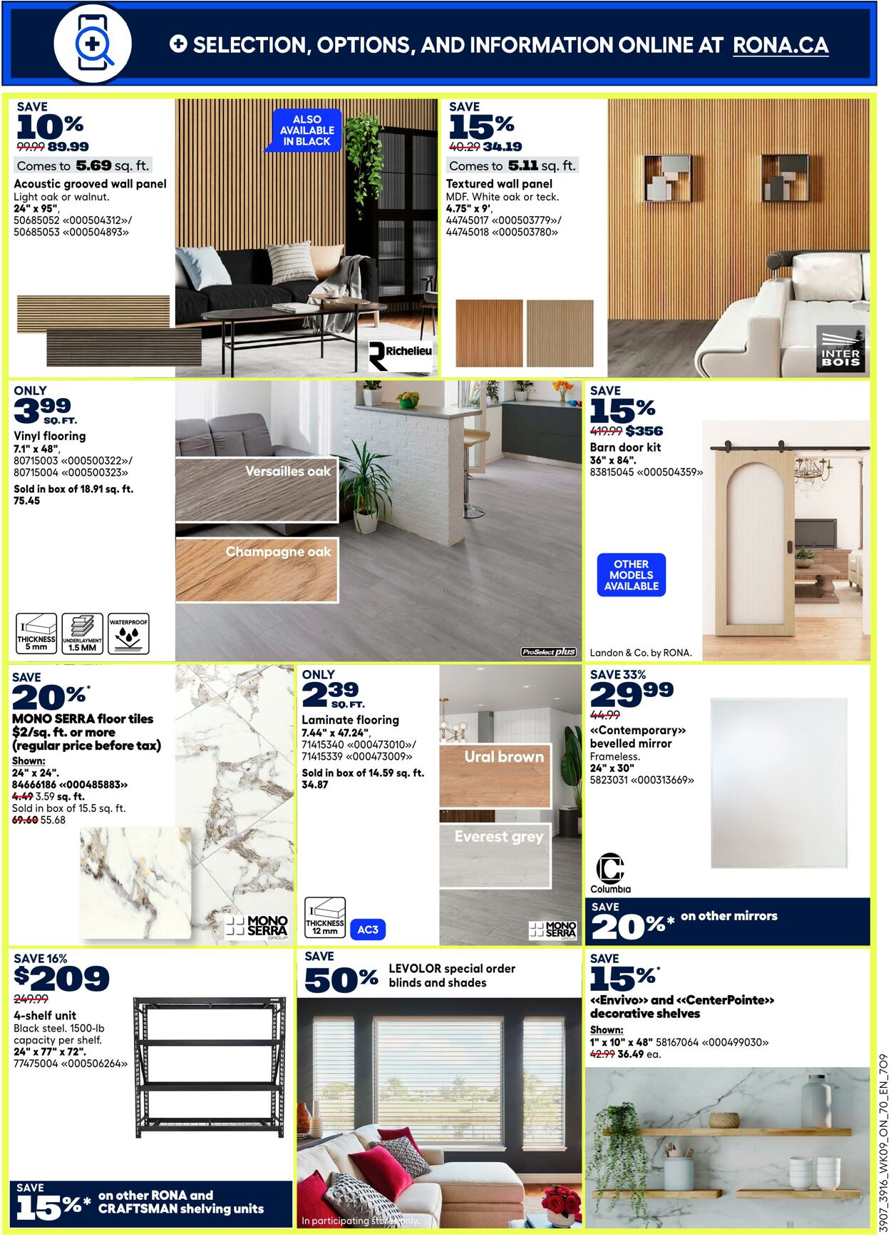 Circulaire RONA 26.03.2026 - 01.04.2026