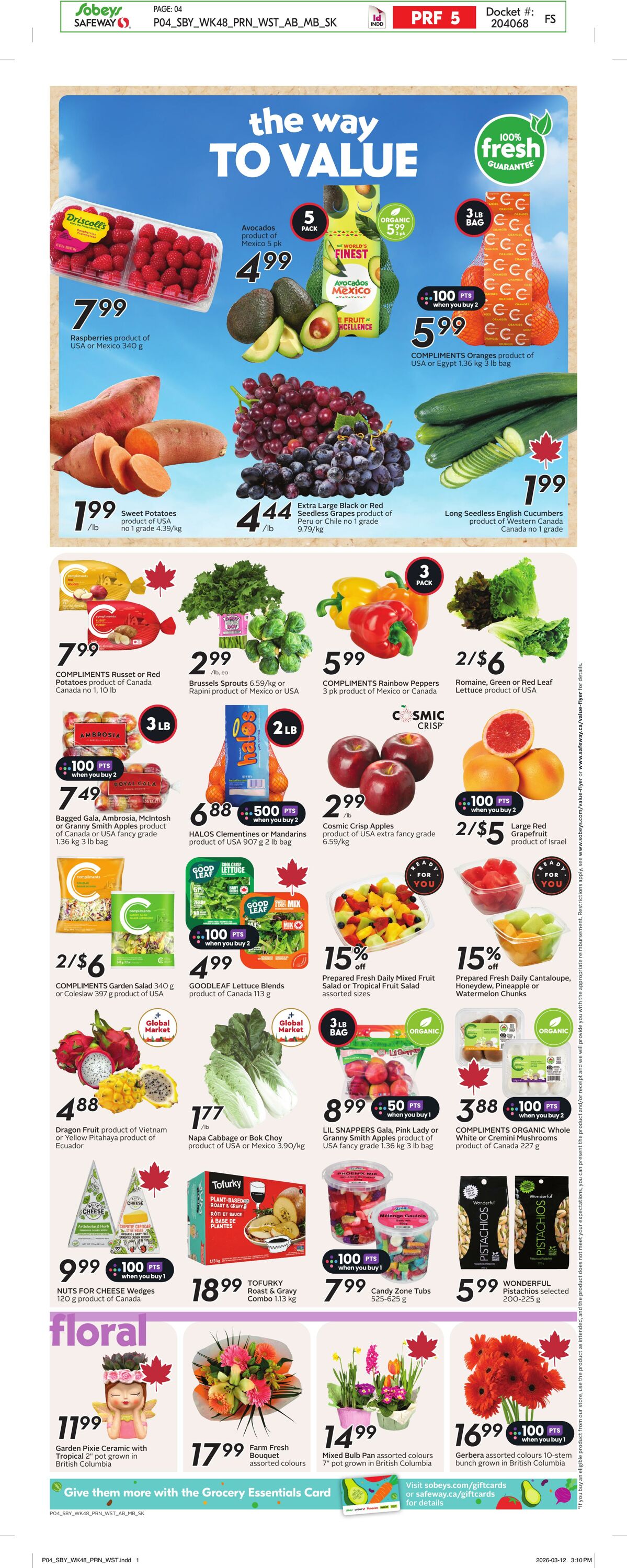 Circulaire Safeway 26.03.2026 - 01.04.2026