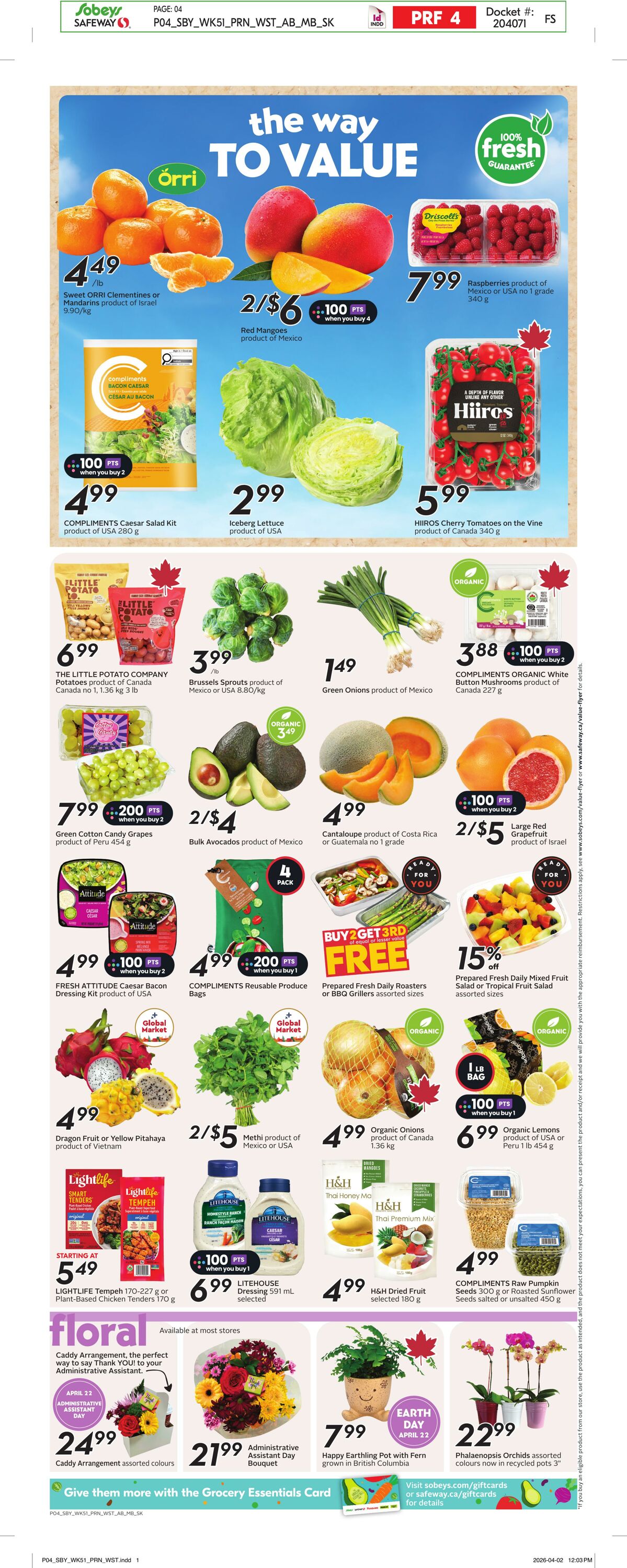 Circulaire Safeway 16.04.2026 - 22.04.2026