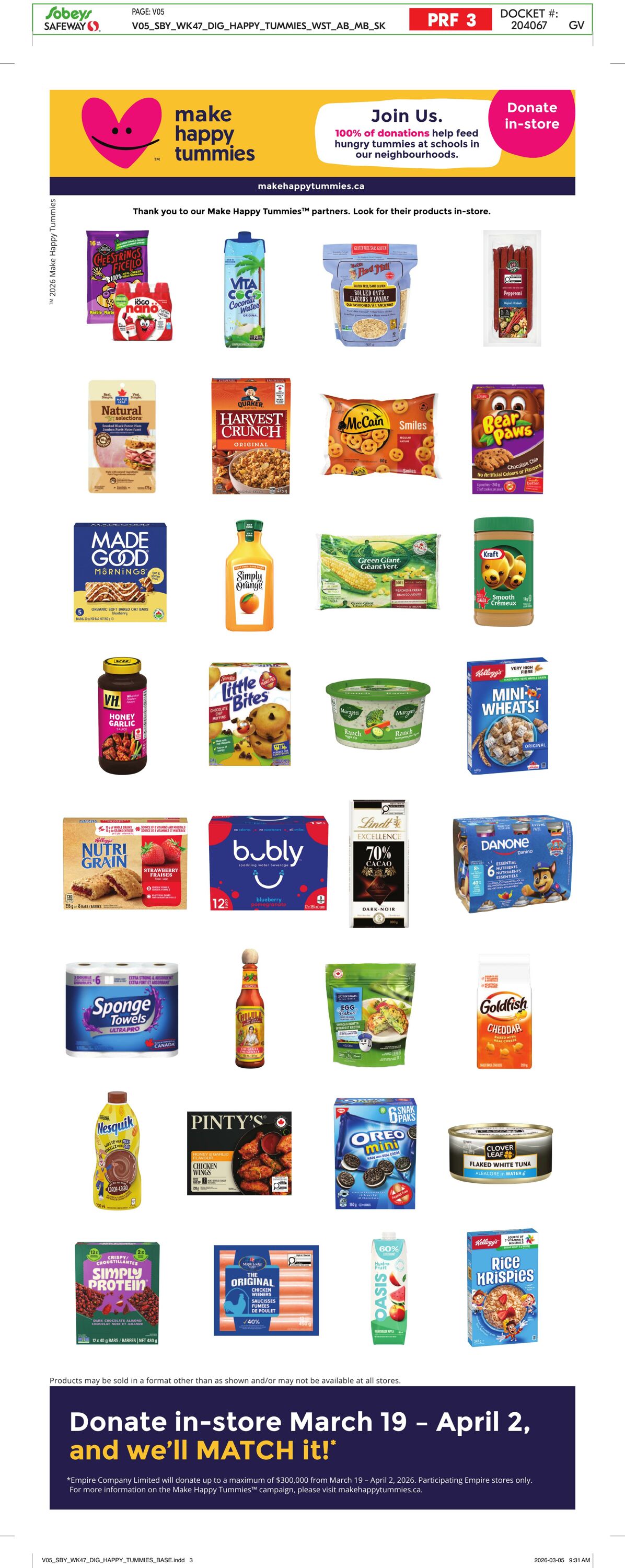 Circulaire Safeway 19.03.2026 - 25.03.2026