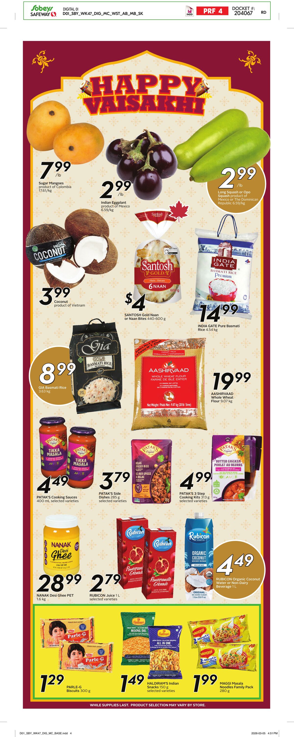 Circulaire Safeway 19.03.2026 - 25.03.2026