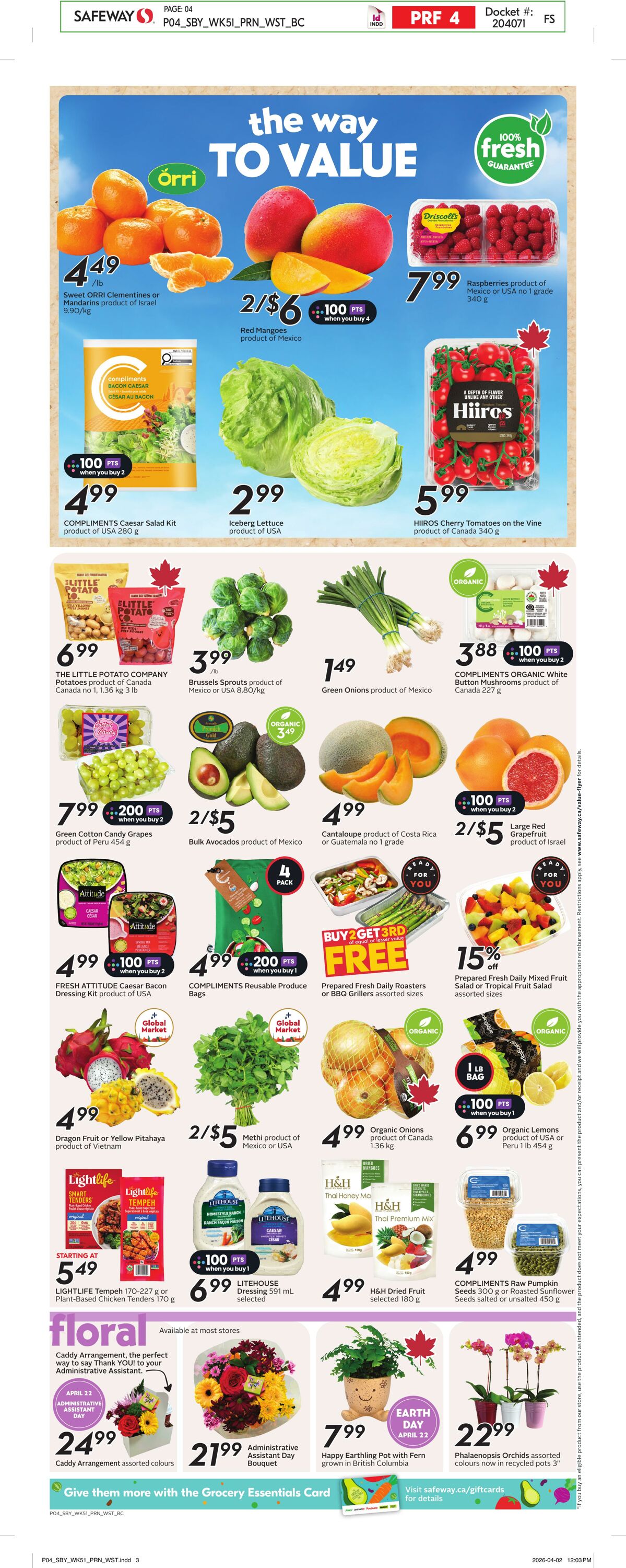 Circulaire Safeway 16.04.2026 - 22.04.2026