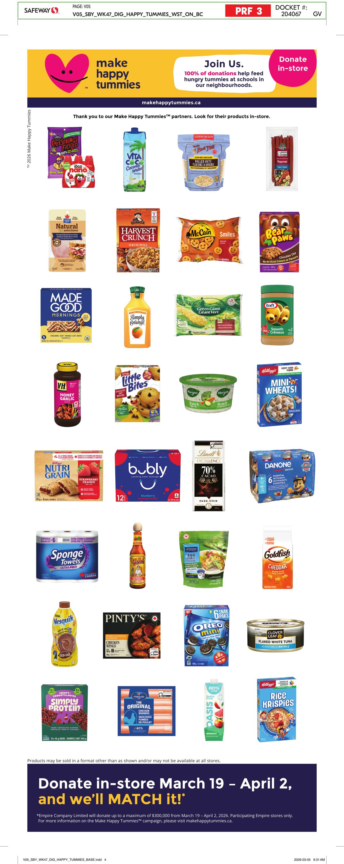 Circulaire Safeway 19.03.2026 - 25.03.2026