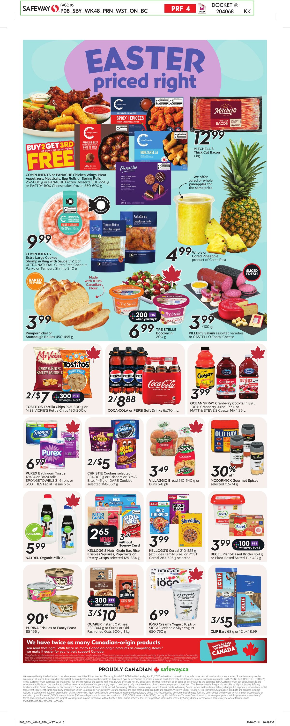 Circulaire Safeway 26.03.2026 - 01.04.2026