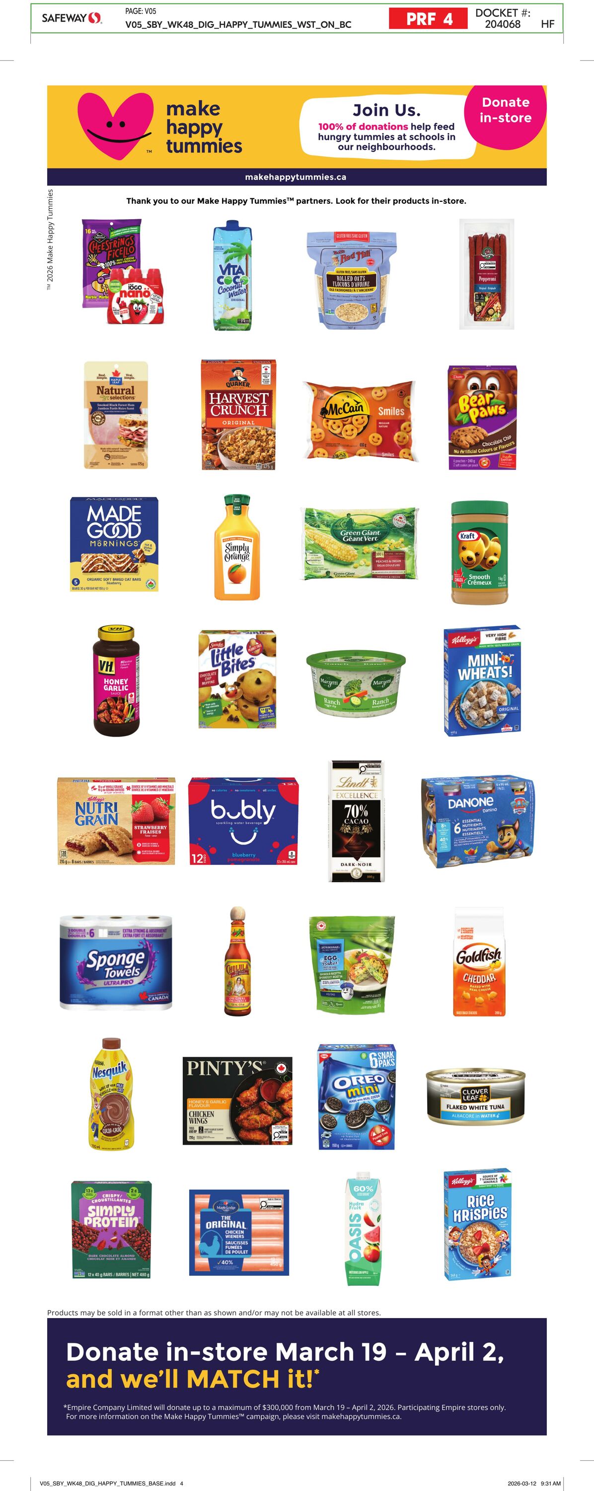 Circulaire Safeway 26.03.2026 - 01.04.2026