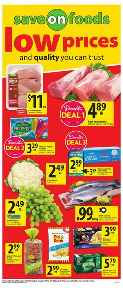 Circulaire Save-On-Foods 11.08.2022-17.08.2022