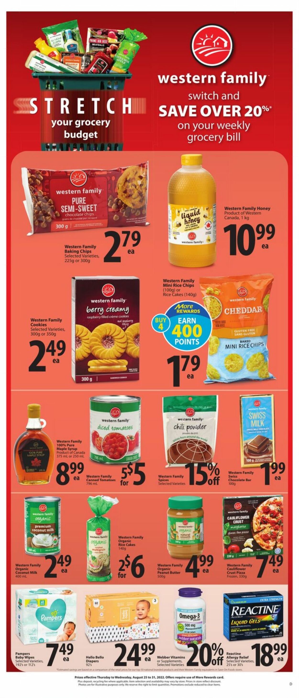 Circulaire Save-On-Foods 25.08.2022 - 31.08.2022
