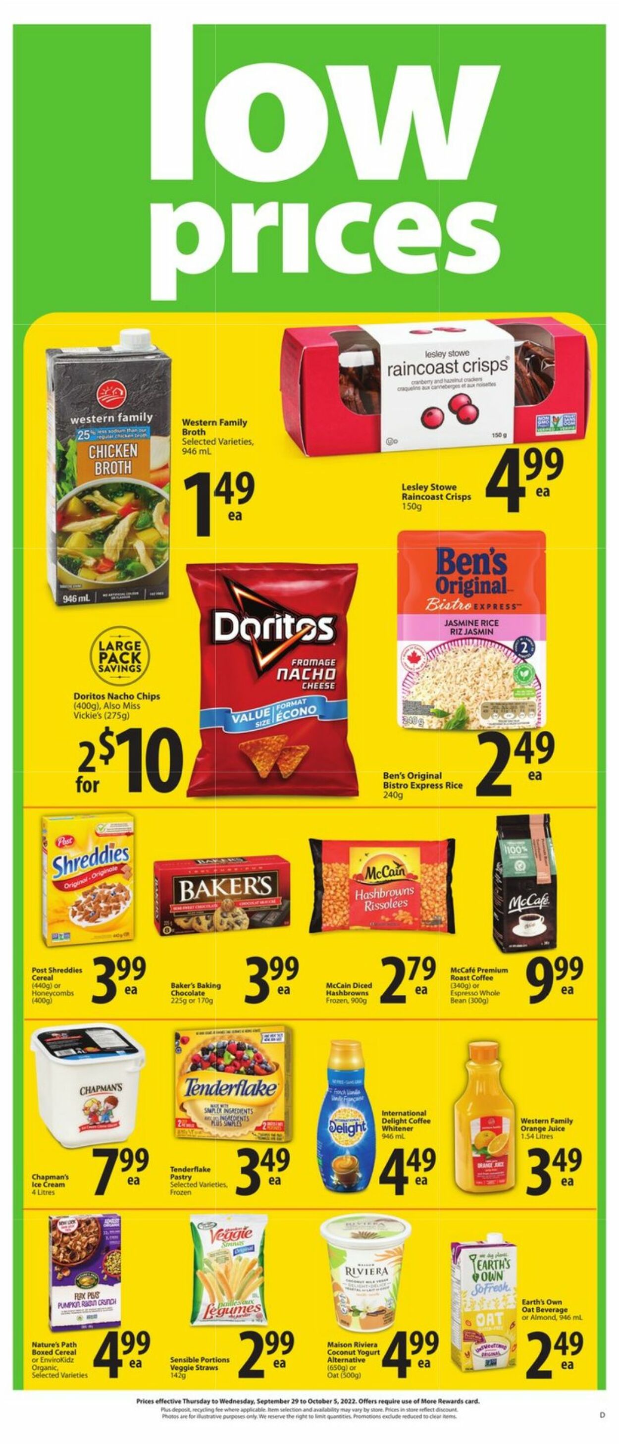 Circulaire Save-On-Foods 29.09.2022 - 05.10.2022