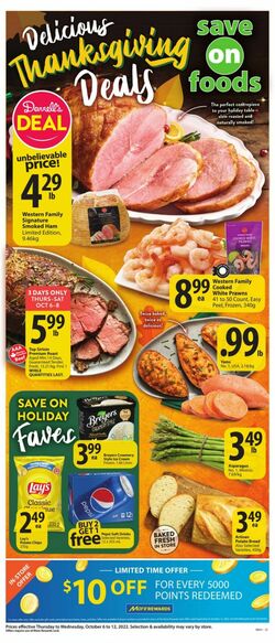 Circulaire Save-On-Foods 06.10.2022 - 12.10.2022