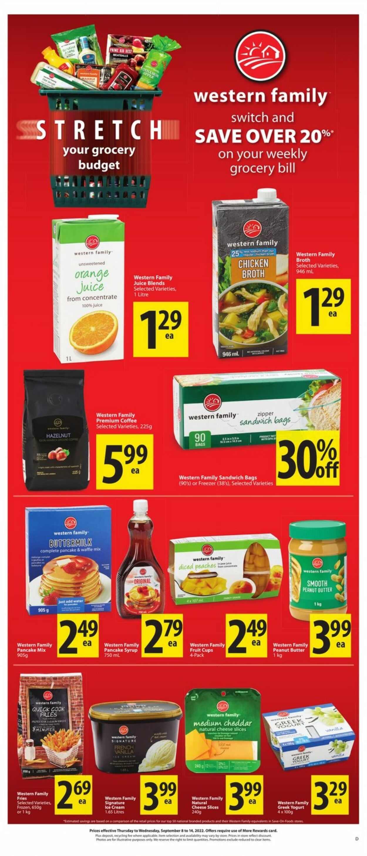 Circulaire Save-On-Foods 08.09.2022 - 14.09.2022